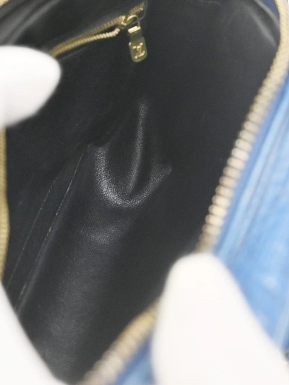 LOUIS VUITTON Trocadero 24 Shoulder Bag Epi Leather Blue France - Picture 11 of 13